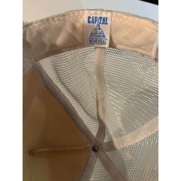 Vintage hat VTG Augusta maine white snapback dad cap bastille - Picture 4 of 5